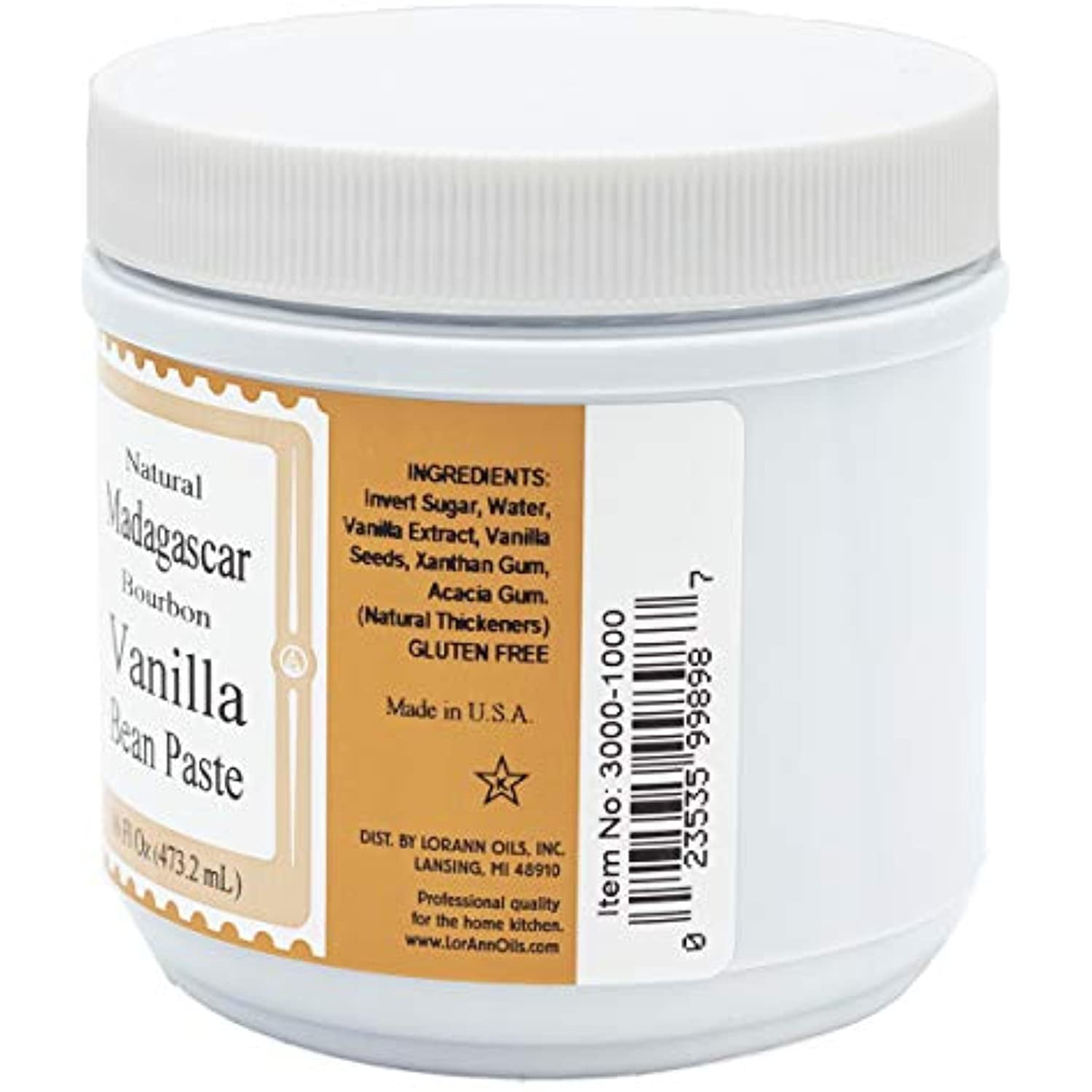 Lorann Madagascar Vanilla Bean Paste 16 Ounces