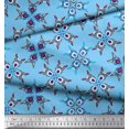 thumbnail image 3 of Soimoi Velvet Fabric Tiles Moroccan Print Fabric by The Yard 58 Inch Wide, 3 of 3