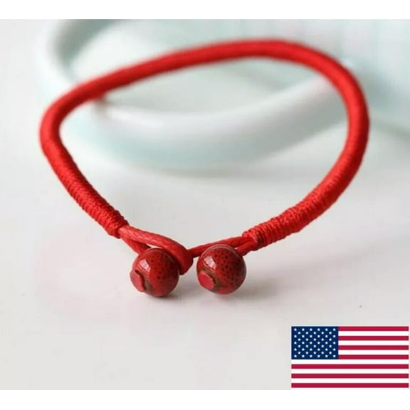 EOEMY Lucky Red String Bracelets Men Women Handmade Braided Bracelet Adjustable Us