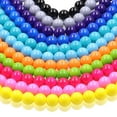 thumbnail image 3 of BNNG 40 Pcs Frosted Glass Beads for Jewelry Making, Candy Color Frosty Beads Matte Loose Spacer beads for Friendship Bracelets Necklace Earring Jewelry Making DIY Jewelry Decor, 3 of 9