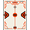 Orange, Pattern 3, variant on ODIKA 2x3 Machine Washable Non-Slip Area Rug, Stadium Scoreboard Motif Featuring Abstract Team Logos and Angular Accents High Traffic Rug, Orange, 668993
