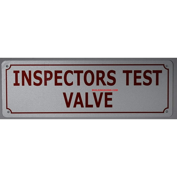 Inspector Test Sign (White, Reflective!!!, Aluminum 4x12)(ref-2022-4)