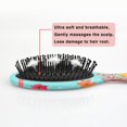 thumbnail image 5 of Hair Brush Pioneer Colorful Floral Cushion Base Hair Brushes Touch Paddle Double Sided Pattern Oval Hairbrush, 5 of 7