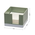 thumbnail image 4 of Memo Box 1Set 9x9cm For Holidays Olive Green Paper, 4 of 8