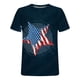 thumbnail image 3 of Hombres Casual cuello redondo Popular 3D bandera digital impresión pulóver Fitness deportes pantalones cortos mangas camiseta blusa Pompotops oipoqjl32949, 3 of 4