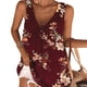 thumbnail image 3 of Guardurnaity Camiseta sin mangas con cuello en V estampado para mujer Prendas para la parte del cuerpo Vino rojo L Guardurnaity AP002036-27, 3 of 4