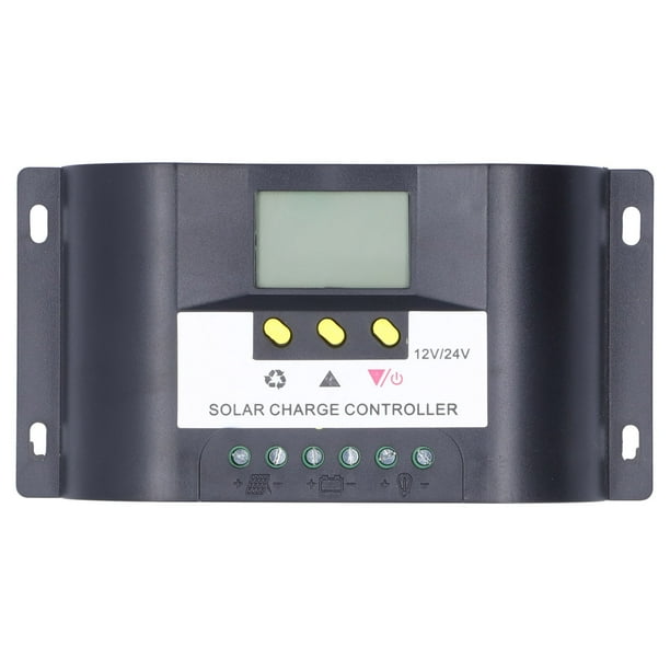 Controlador de carga solar, controlador de carga solar inteligente Controlador de carga solar con modos de control de temporizador ajustables Controlador solar elegante y moderno NikouMX herramienta