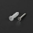 thumbnail image 4 of Unique Bargains 6X26mm Plastic Expansion Pipe Column Concrete Drywall Anchor Wall Plug Frame Fixings Tube with Screws Translucent 20 pcs, 4 of 4