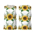 thumbnail image 2 of Gaeub Sunflowers (2) Men's Mesh Basketball Jersey, Quick-Drying Sleeveless Top S-4XL, Loose Muscle Tank Top -4X-Large, 2 of 9