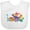 AA-White, variant on Inktastic Cute Dinosaurs Boys or Girls Baby Bib