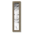 thumbnail image 2 of ArtToFrames 5" x 25" Aged White Gold Picture Frame, 5x25 inch Silver Wood Poster Frame (WOM-2036),  Pack, 2 of 7