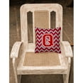 thumbnail image 4 of Carolines Treasures  Letter L Chevron Maroon & White Fabric Decorative Pillow, 14 x 3 x 14 in., 4 of 8