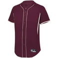 thumbnail image 2 of Holloway Sportswear M Game7 Full-Button Baseball Jersey Maroon/White 221025, 2 of 2