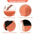thumbnail image 6 of Folding Storage Ottoman Cube Space-Saving Storage Toy Box Foot Rest Stool Seat 11.8", 6 of 7