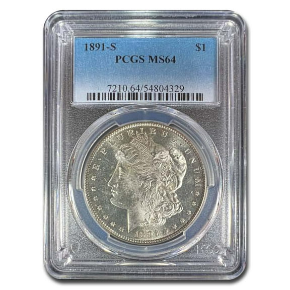 1891-S Morgan Dollar MS-64 PCGS