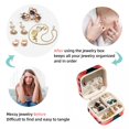 thumbnail image 4 of Flamingo Travel Portable Square Jewelry Box Organizer for Rings Earrings Necklaces Bracelets Girls Women, 4 of 6