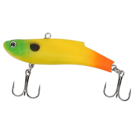 Sarapandan HENG JIA 7CM Vivid Soft Lures Artificial Minnow Fishing Bait with Hooks(E)