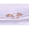 thumbnail image 2 of HeartsAndYou 1ct Natural Peach Morganite & Diamond Ring Accent 100% REAL 14k SOLID Rose Gold, 2 of 9