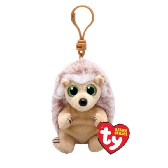 Ty Beanie Baby Bellies - BUMPER the Hedgehog (Plastic Key Clip - 4 Inch) Stuffed Plush Toy