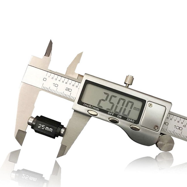 HERRAMIENTA DE MEDICIÓN DE ACERO INOXIDABLE DE CALIBRACIÓN VERNIER Electónica Vernier Métrica de 150 mm para la Altura de la Longitud de la Profundidad Exterior de la Altura y