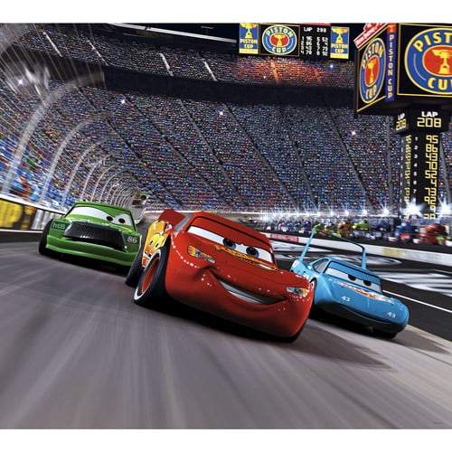 Diy Materials Wall Mural Children Bedroom Race Track Road