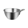 thumbnail image 2 of Stainless Steel Egg Beating Salad Mixing Bowl Stainless Steel Mixing Bowls For Baking Cooking And Prep With Non Base 15x8.6cm, 2 of 6