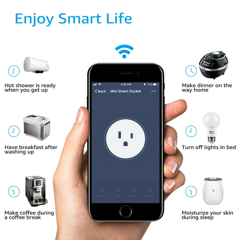 LITEdge WiFi Outdoor Smart Plug 250V, 2 Independently Control Sockets Power  Outlet, Compatible with Google Home & Alexa, APP Cordless Remote Timer,  Waterproof, Pack of 2 - Yahoo Shopping