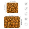 thumbnail image 4 of Yayeee Dish Drying Mat for Kitchen Counter 16"x18" Microfiber Absorbent Pad, Retro Orange Flowers, 4 of 7