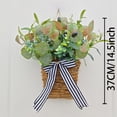 thumbnail image 3 of Spring Decor,Spring Summer Flower Basket Wreath Low Upkeep Unchanged Shape Non-Fading Light String Soft Glow,Festive Decor for Fireplace Front Door Living Room Hotel Wedding Venue Car Decors, 3 of 6
