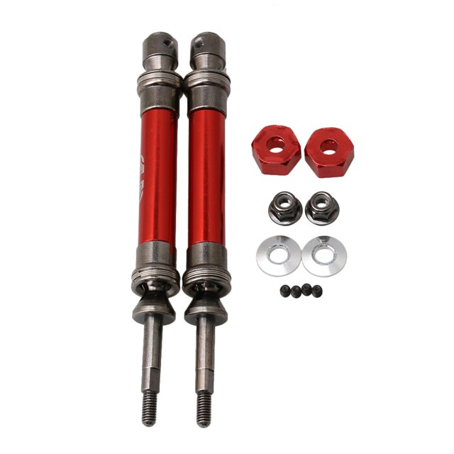 Eje de transmisión trasero yuxing RC1:10 de aluminio rojo SLA031R paquete de 2