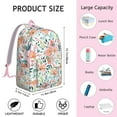 thumbnail image 5 of Floral Sunflower Commuter Backpack for School College Teens Adults, Large Capacity Bookbag with Laptop Sleeve, Durable Everyday Travel Backpack, Flowers Print Unisex Gift Idea for Work or College, 5 of 5