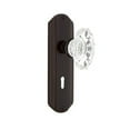 thumbnail image 3 of Nostalgic Warehouse Deccha_Prv_234_Kh Vintage Chateau Fluted Crystal Privacy Door Knob Set, 3 of 7