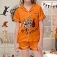thumbnail image 6 of JAJAHO Girls Pajamas Merry Christmas Holiday Satin Sleepwear Short Sleeve 2 Piece Set Sizes 2-13Y, 6 of 6