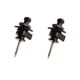 thumbnail image 1 of Pair Black Skidproof Para Guitarra Eléctrica Partes De Bajos Nuevo Hugo Partes de guitarra, 1 of 9