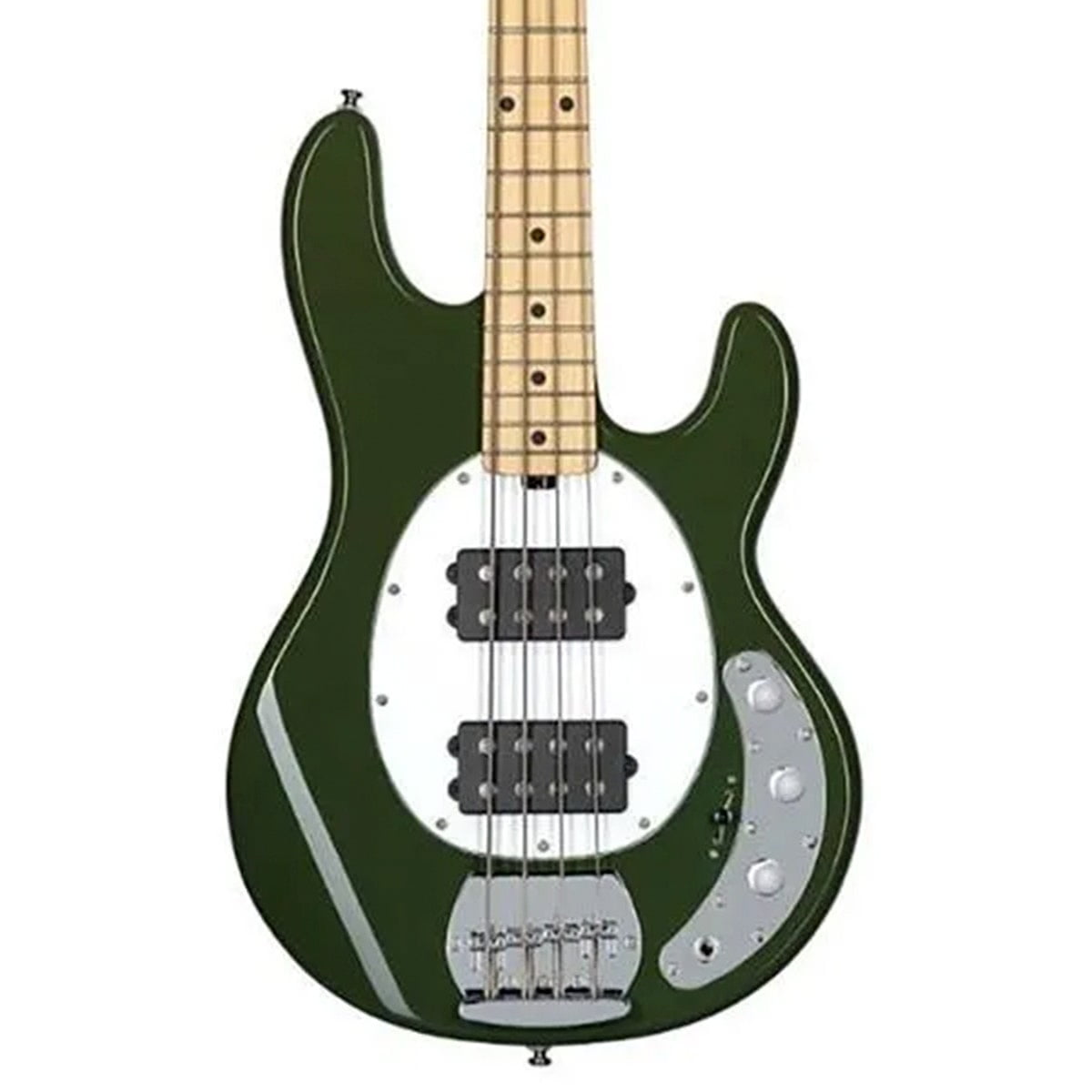 Sterling by Music Man StingRay RAY4HH Maple Fingerboard Electric Bass Guitar - Olive