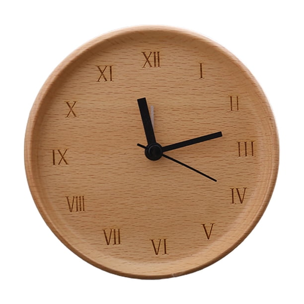 Reloj despertador de madera con temporizador, reloj de escritorio clásico, reloj digital para niños y adultos. Estilo C