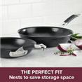 thumbnail image 6 of Anolon SmartStack 2 Piece Hard Anodized Nonstick Nesting Frying Pan Set, Black, 6 of 8