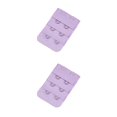 thumbnail image 3 of Minnieouse Extensión Correa Sujetador Extensor Hebilla 2 Ganchos Transpirable Mujeres íntimas Botones coloridos Banda trasera 3 filas púrpura claro morado claro 2piezas Minnieouse CBP460455, 3 of 5