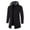Black, variant on NARABB Clearance Sales Men's Cardigan Zip-Up Jacket Solid Color Jacket Windbreaker Mid-Length Hooded Jacket