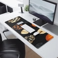 thumbnail image 2 of Long Mouse Pads for Desk,Halloween Patterned Pumpkins (2) Desk Mats on Top Of Desks, Desk Mouse Pad Extra Large with 3mm Non-Slip Base and Stitched Edge for Gaming,Office,Work,Home 31.5x11.8in, 2 of 5