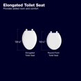 thumbnail image 3 of KOHLER 4636-RL-0 Siège de Toilette Silencieux et Allongé, Blanc, 3 of 5