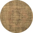 thumbnail image 1 of Ahgly Company Machine Washable Indoor Round Persian Brown Traditional Area Rugs, 7' Round, 1 of 4