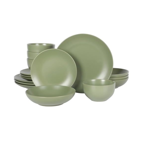 16-Piece Stoneware Dinnerware Set – Service for 4
