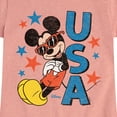 thumbnail image 3 of Disney - Americana - Mickey Sunglasses Usa - Toddler And Youth Girls Short Sleeve Graphic T-Shirt, 3 of 5