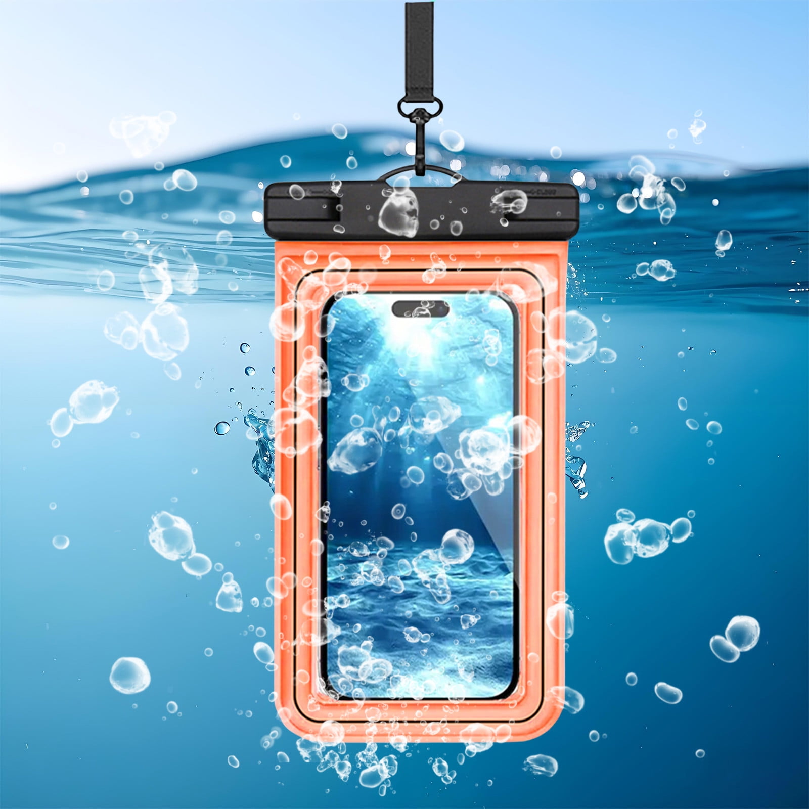 Lot De 10 Pochettes étanches Pour Smartphone - Transparentes, Tactiles - Protection Pluie, Poussière, Sable - Pour Activités Outdoor - 9