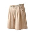 thumbnail image 3 of Nkmbld Women's Shorts Summer Casual Elastic Waist Boho Wide Leg Embroidered Beach Vacation Shorts, 3 of 5