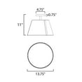 thumbnail image 2 of Maxim Lighting - Carlo - 24W 1 LED Semi-Flush Mount-11 Inches Tall and 13.75, 2 of 5