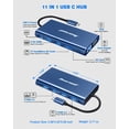 thumbnail image 2 of Estación de acoplamiento Hiearcool USB C 11 en 1 con triple pantalla 4K, 2 of 7