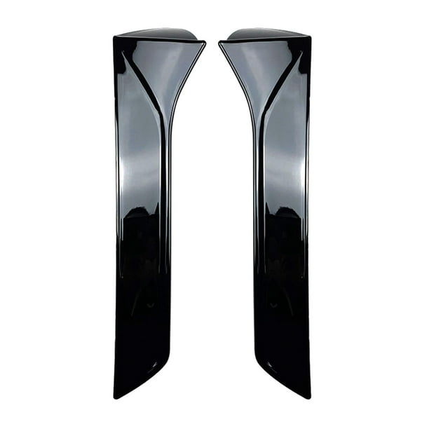 2 piezas de la cubierta del alerón de la ventana del coche embellecedor de la decoración exterior, borde lateral del ala de la trasera brillante Macarena Spoiler lateral de la ventana trasera