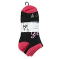 thumbnail image 2 of Just Me Women's 6 Pair Pack Black Lives Matter Low Cut Socks - Womens - Female, 9-11, Black, 2 of 2